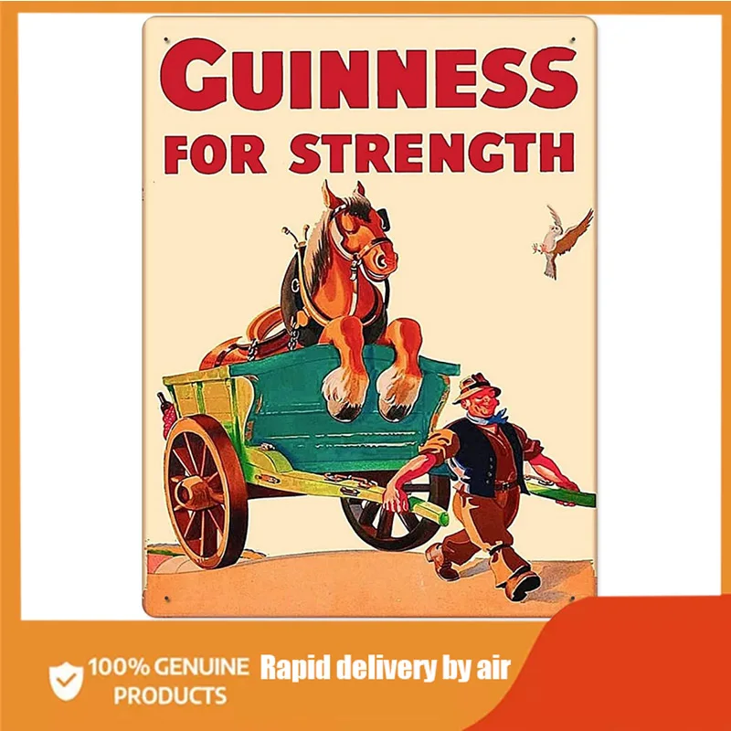 

Creativity Tin Signs Guinness Of Strength Tin Signs Bathroom Wall Decoration Poster Tin Sign Home Kitchen Restaurant Bar Club