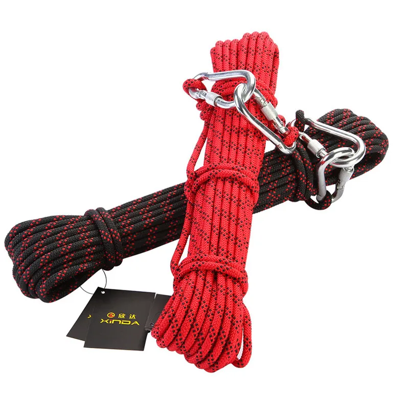 

8mm outdoor hiking rope rescue equipment safety rope field survival supplies lifesaving climbing rope 10M 15M 20M