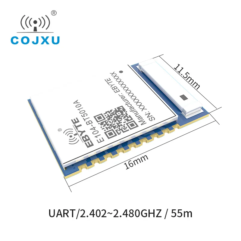Модуль nRF52810 5,0 последовательный/BLE, 2,4 ГГц, маломощный маячок Ibeacon Ble, беспроводной приемник E104-BT5010A