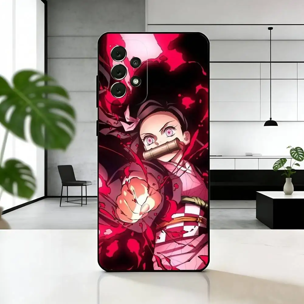 Фото Чехол для телефона D-Demon S-Slayer N-Nezuko для Samsung S25, S24, S21, S22, S23, S30, Ultra, S20, Plus, Fe, мягкий силиконовый черный чехол №3