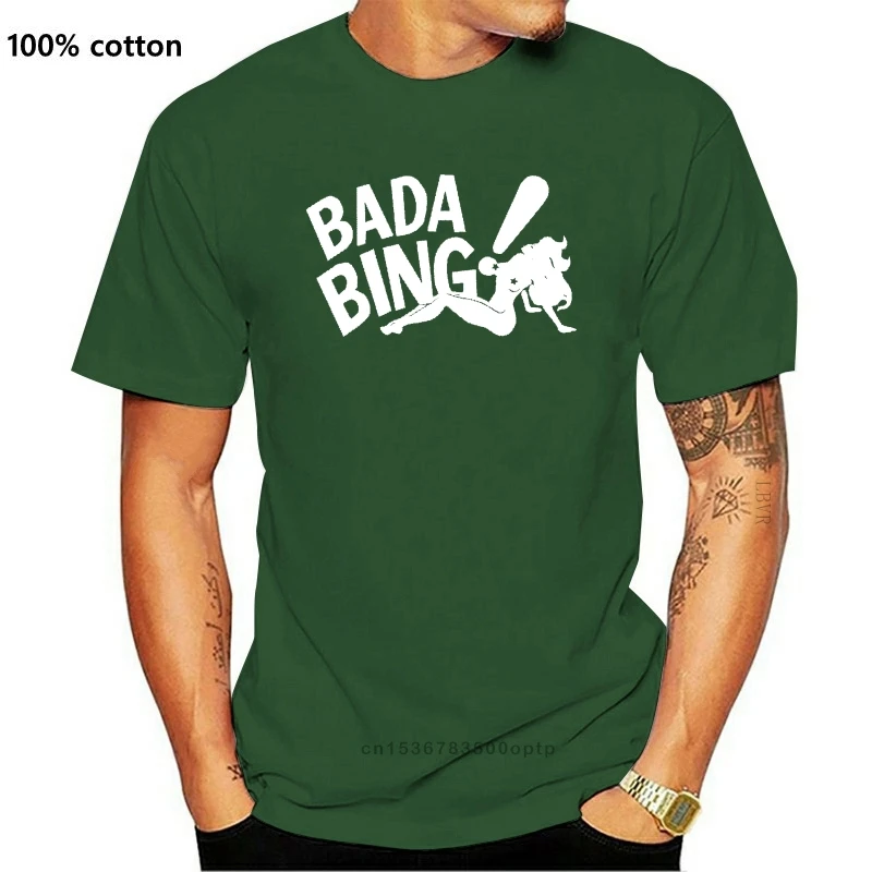 Мужская футболка с принтом BADA BING Sopranos Тони для стриппера мафии топ 2021est в подарок