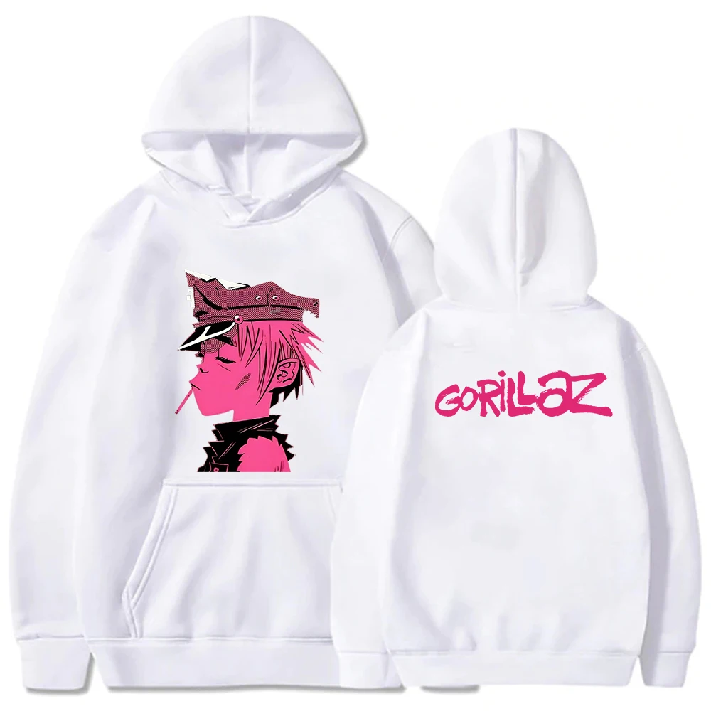 

Rap Music Band Sweatshirts Hip-Hop Alternative Graphic Cracker Island Album Hoody Men/Women Clothes Autumn Gorillaz Print Hoodie