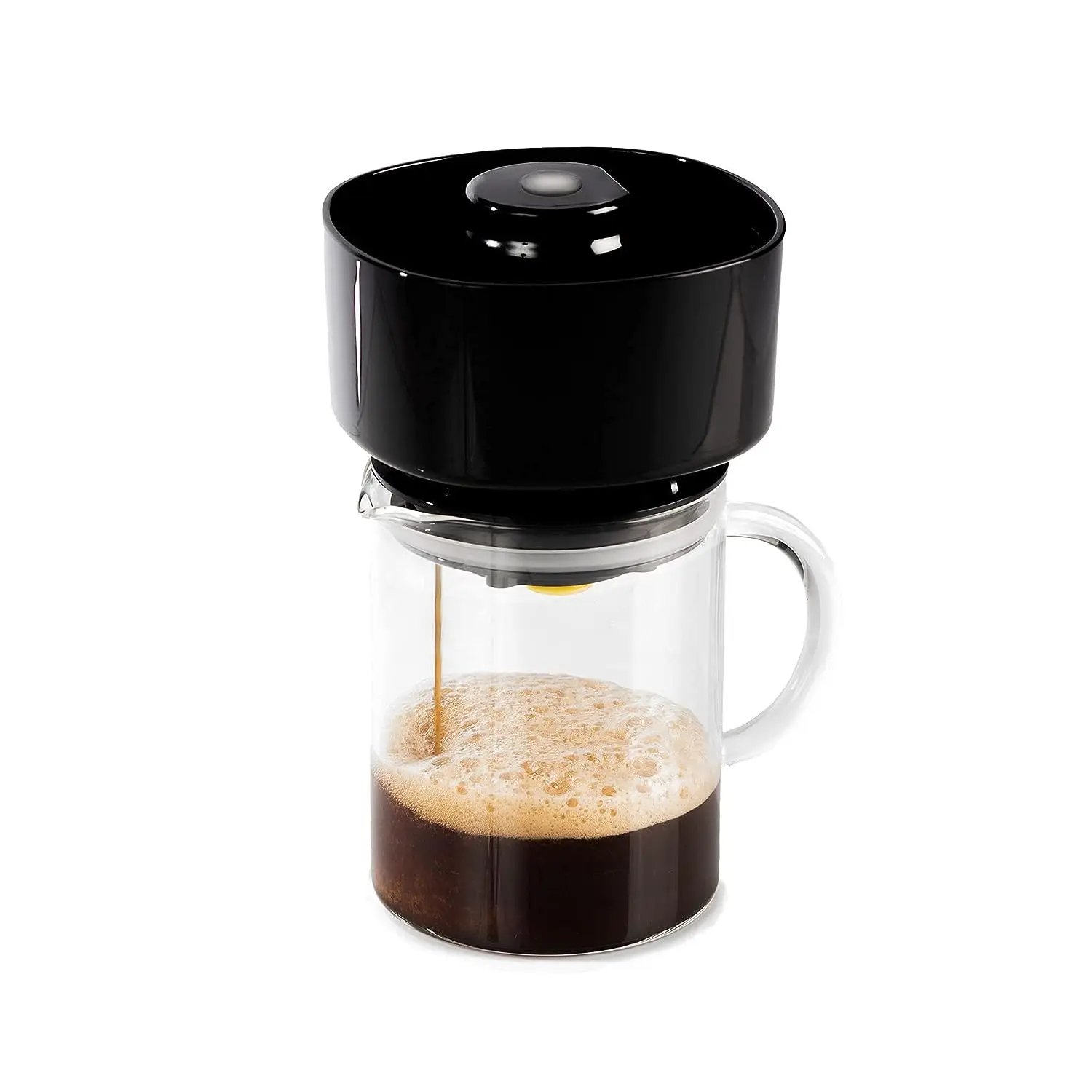 

Coffee Air Brewer - Hot Coffee & Fast Cold Brew Maker - Single Serve Coffee Maker 2-in-1 Battery Powered