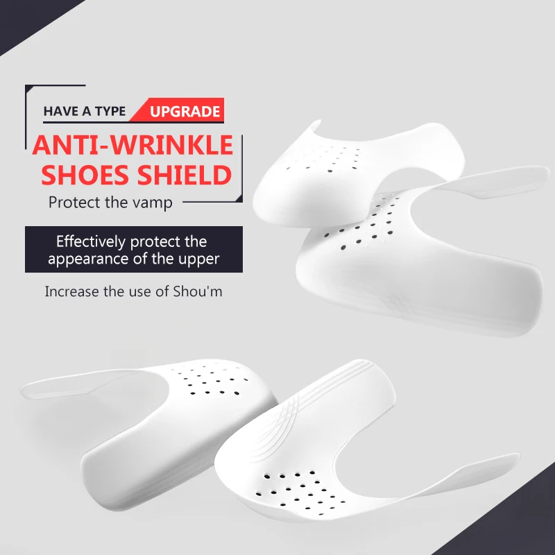 1 Pair Sneaker Shield Sneakers Anti Crease Wrinkled Fold Shoes Support Toe Cap Sport Ball Shoes Head Stretcher Head Shield