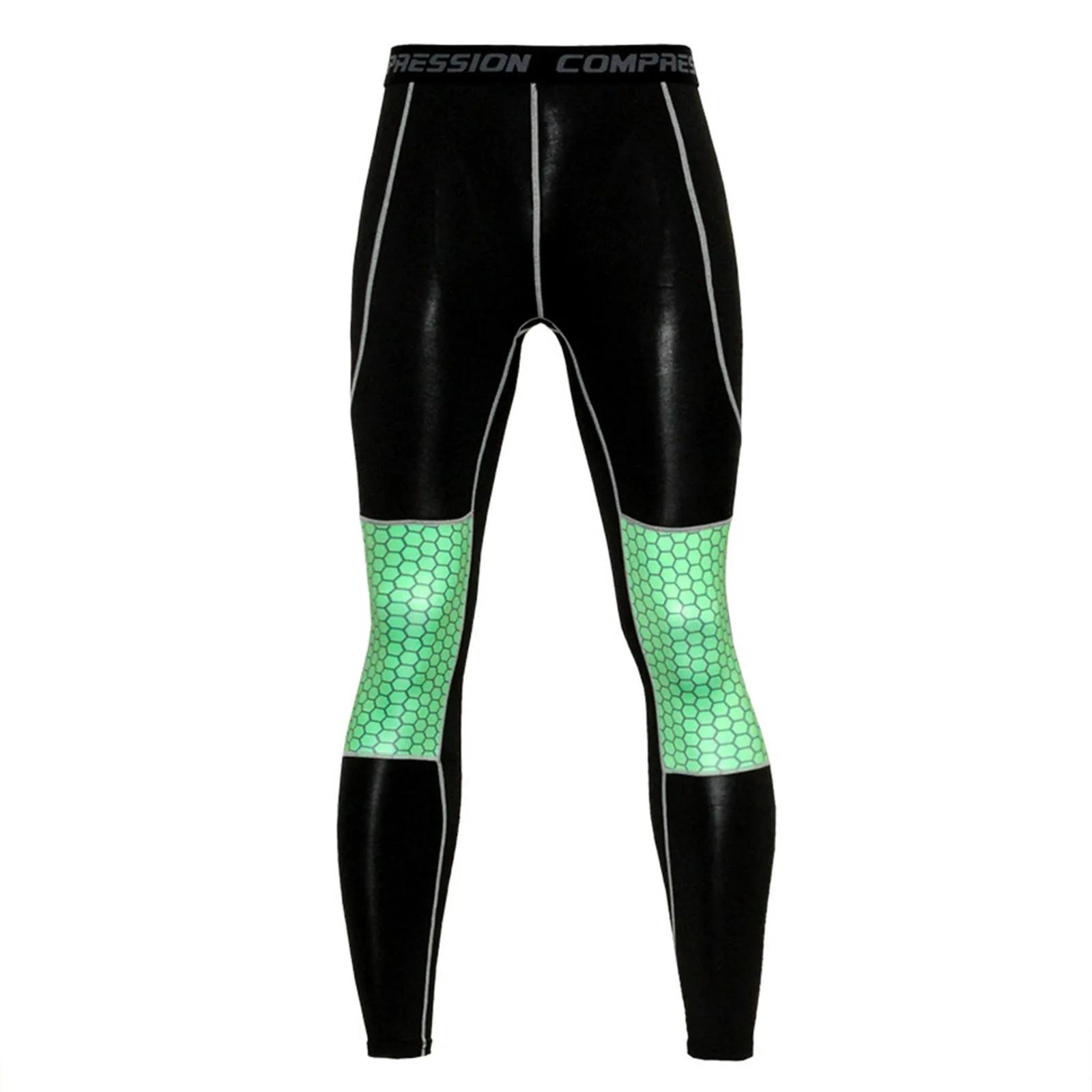 

Mens Compression Pants Quick Dry Fit Patchwork Sportswear Running Tights Men Legging Fitness Training Sexy Sport Gym Leggings 4