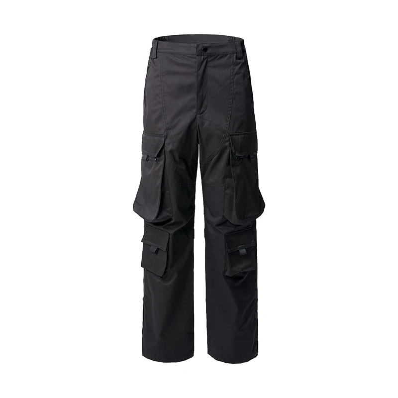 Black Grailz Tactical Overalls Men 1:1 High-quality Velcro Pants Multi Pocket Outdoors Trousers Male