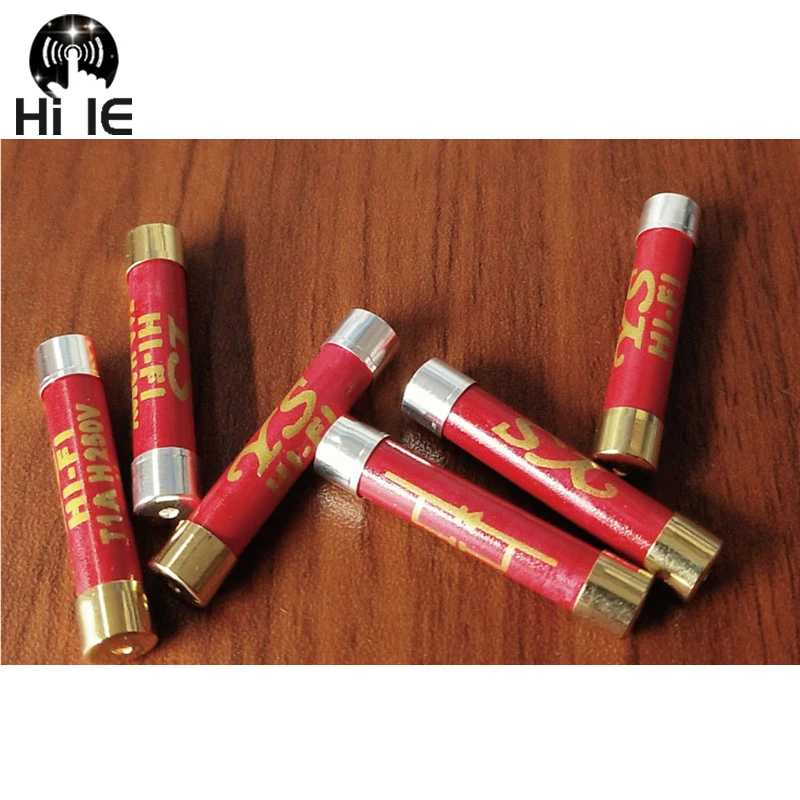 1pcs High-end HIFI Gold Plated Silver Cap Nano Fuse CD Audio Amplifier Tube Amp Decoder Slow Blow 6x32mm 5x20mm |