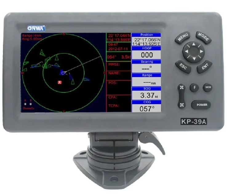 

Морской GPS-Графический Плоттер с транспондером AIS класса B: KP-39A (Новинка!)