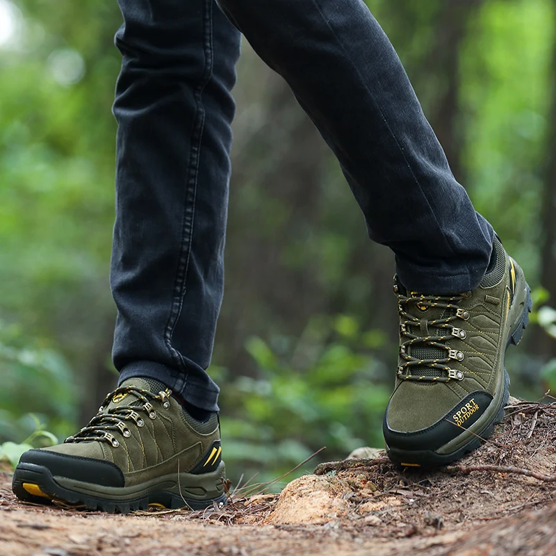 R.xjian  Couple Hiking Shoes Breathable Fashion Men And Women Outdoor Anti-Skid Wear-Resistant Shock Absorption Motorcycle Boots