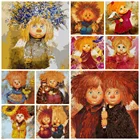 Набор для раскрашивания подсолнухов сделай сам, Набор для раскрашивания по номерам без рамки, масляная краска 40x50 см, 26 цветов, ручная роспись ed Diff:4 звезды, 2022