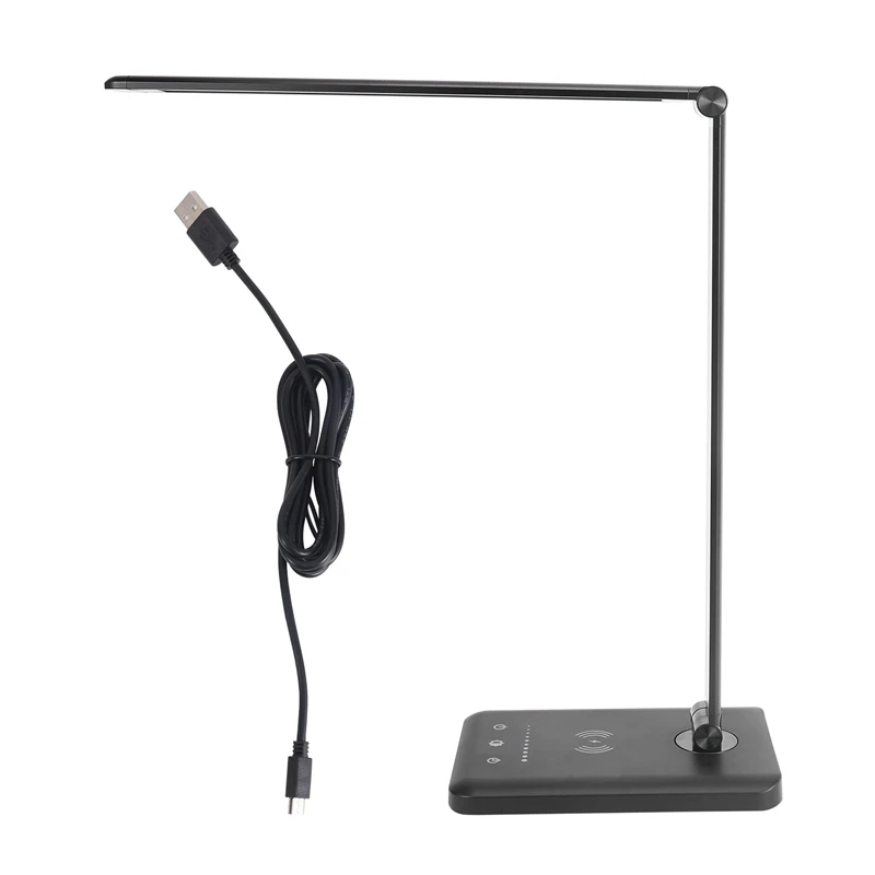 

Multifunctional LED Desk Lamp With Wireless Charger, USB Charging Port, 5 Lighting Modes,5 Brightness Levels, Sensitive Control,