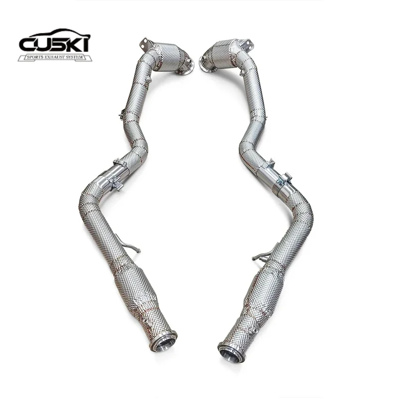Pertains to Mercedes Benz G63 AMG 2020-2023 intercepted exhaust Front pipe Automotive Exhaust Modification Fittings Increased po