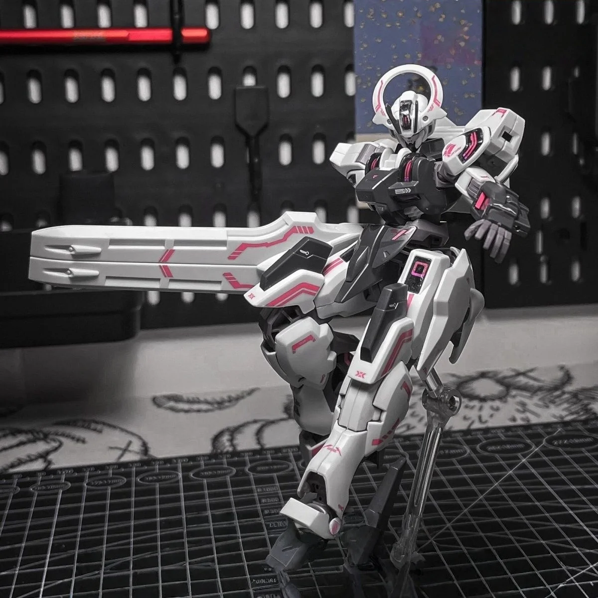 Фото В наличии Jms Hg 1/144 Mercury Witch в сборе, комплект модели, фигурки робота, пластиковая модель, детские игрушки, подарки №4