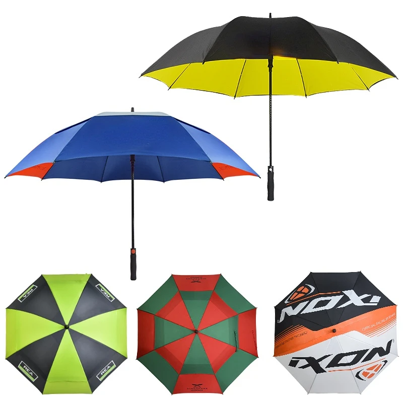 

Innovative shenzhen wholesale 30 inch large windproof logo prints big luxury promotional branded custom golf umbrella