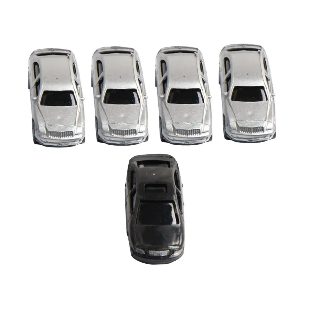 5 шт. масштаб 1:100 окрашенная модель автомобиля сделай сам настольная здания