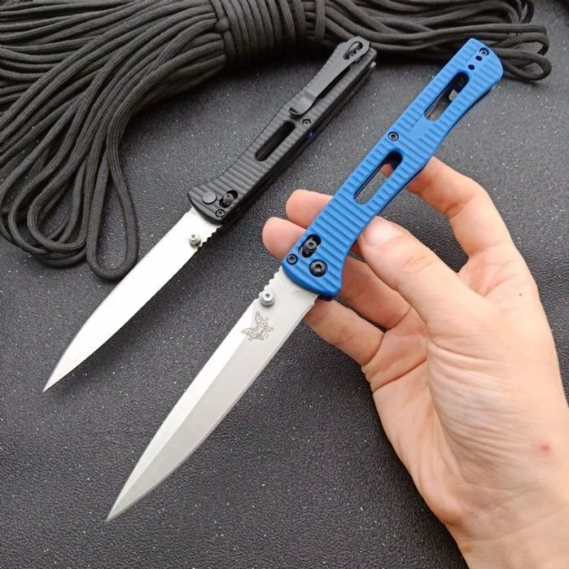 

Outdoor Camping Benchmade 417 Folding Knife 440C Blade Survival Self Defense Pocket Tactical Military Knives EDC Tool