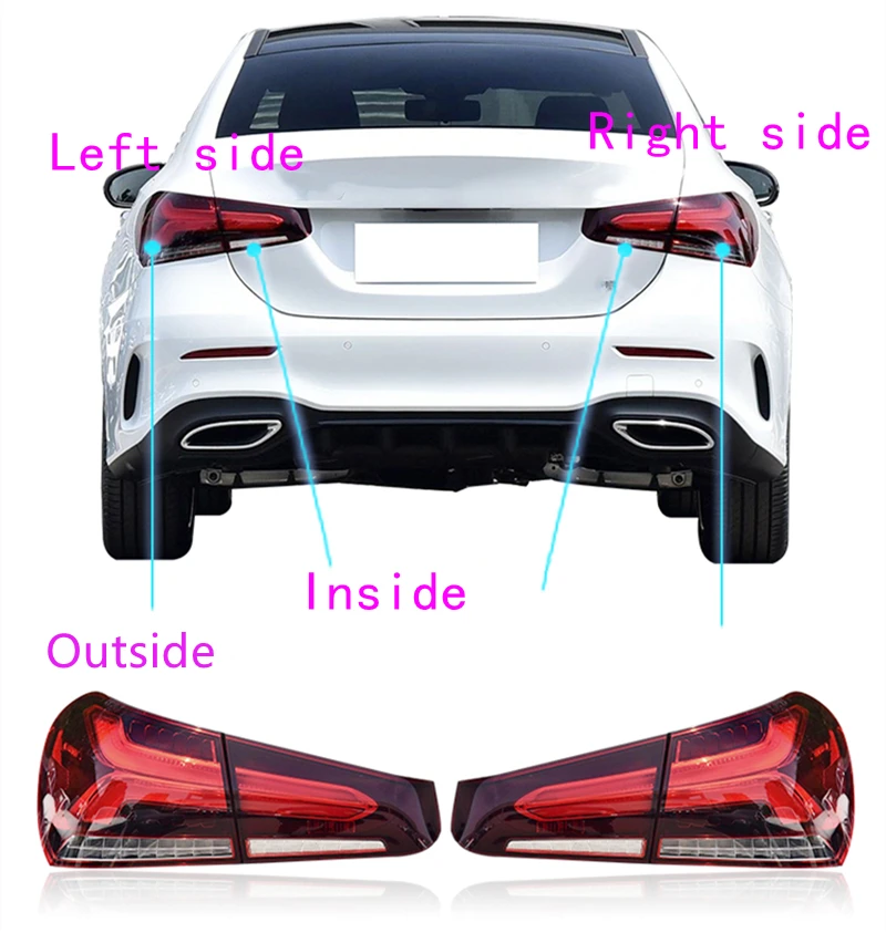 

Задняя задняя фонарь в сборе для Mercedes-Benz A-Class W177 A180 A200 2019 2020