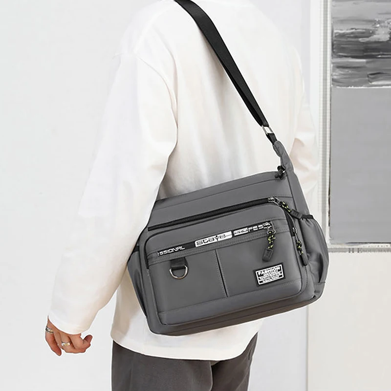 

Business Messenger Pack Waterproof Small Bags Oxford Packs Men Shoulder Satchel For Purse Men's Crossbody Work Sling