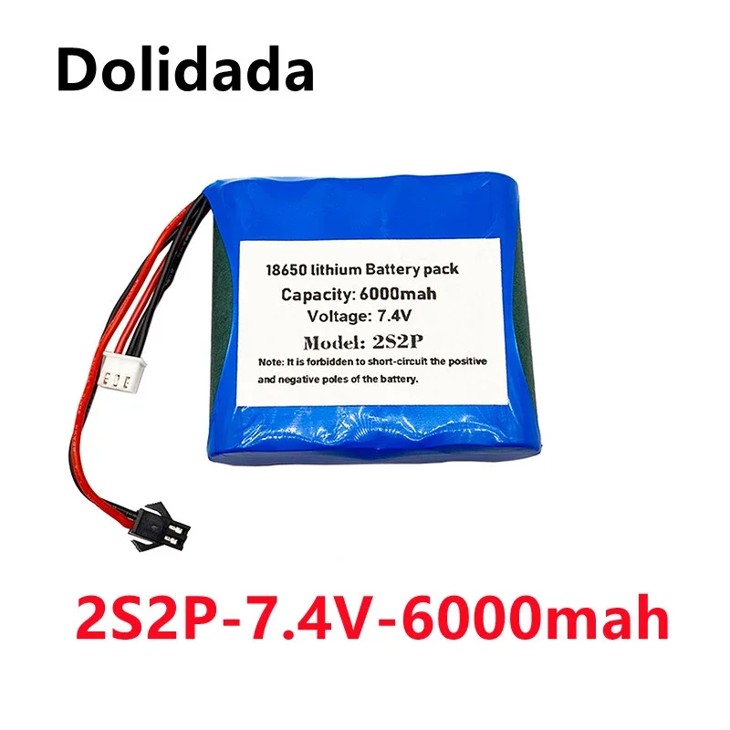 

2S2P SM+P 7.4V 6000mAh 18650 Rechargeable Lithium Battery Is Widely Used: Cordless Telephone LED Remote Control Toy Computer Etc