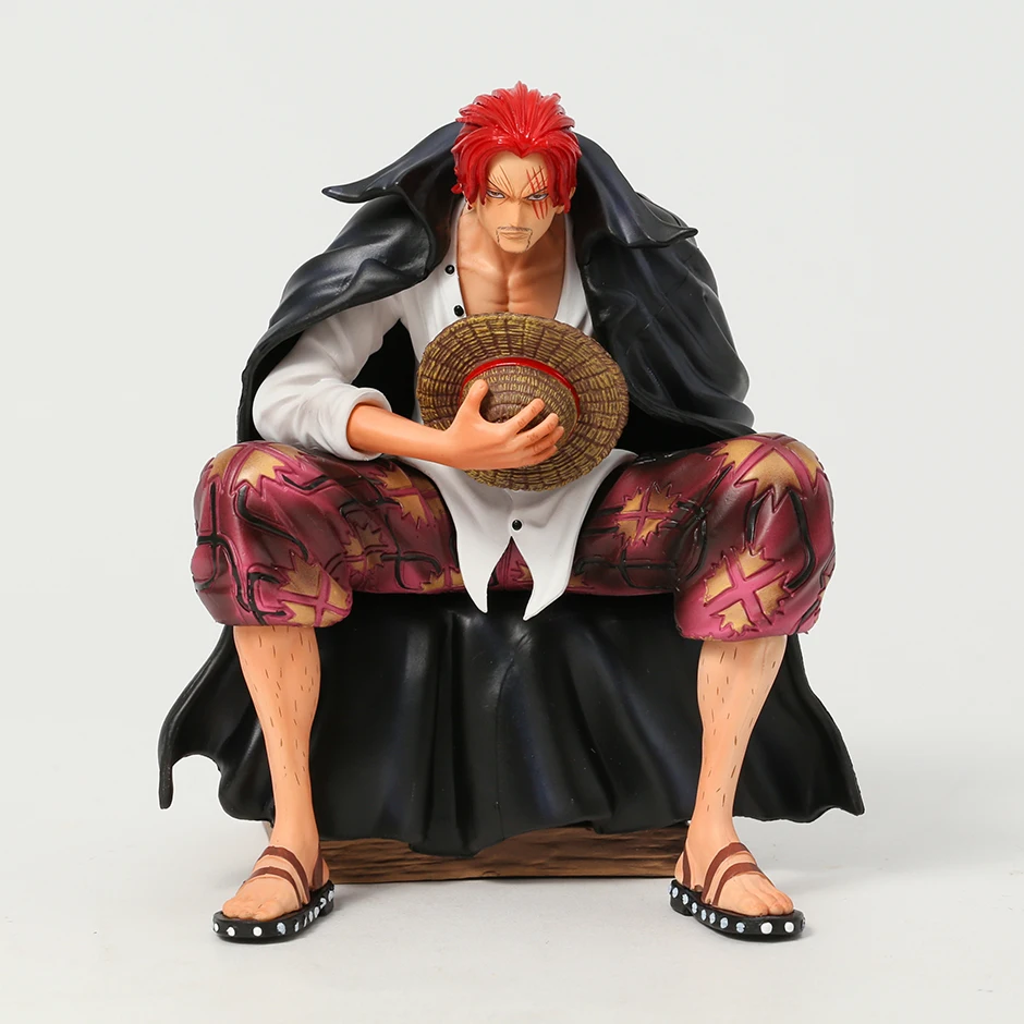 

One Piece Red Hair Shanks Anime Figurine Model Statue Collection Toy