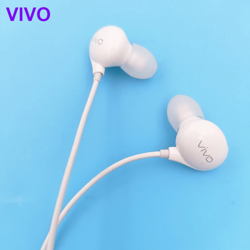 Наушники VIVO XE900, hi-fi звук, проводной контроллер 3,5 мм, наушники-вкладыши с басами, Спортивная гарнитура для VIVO X9 plus X27 X21 X23 Nex 3 S7E