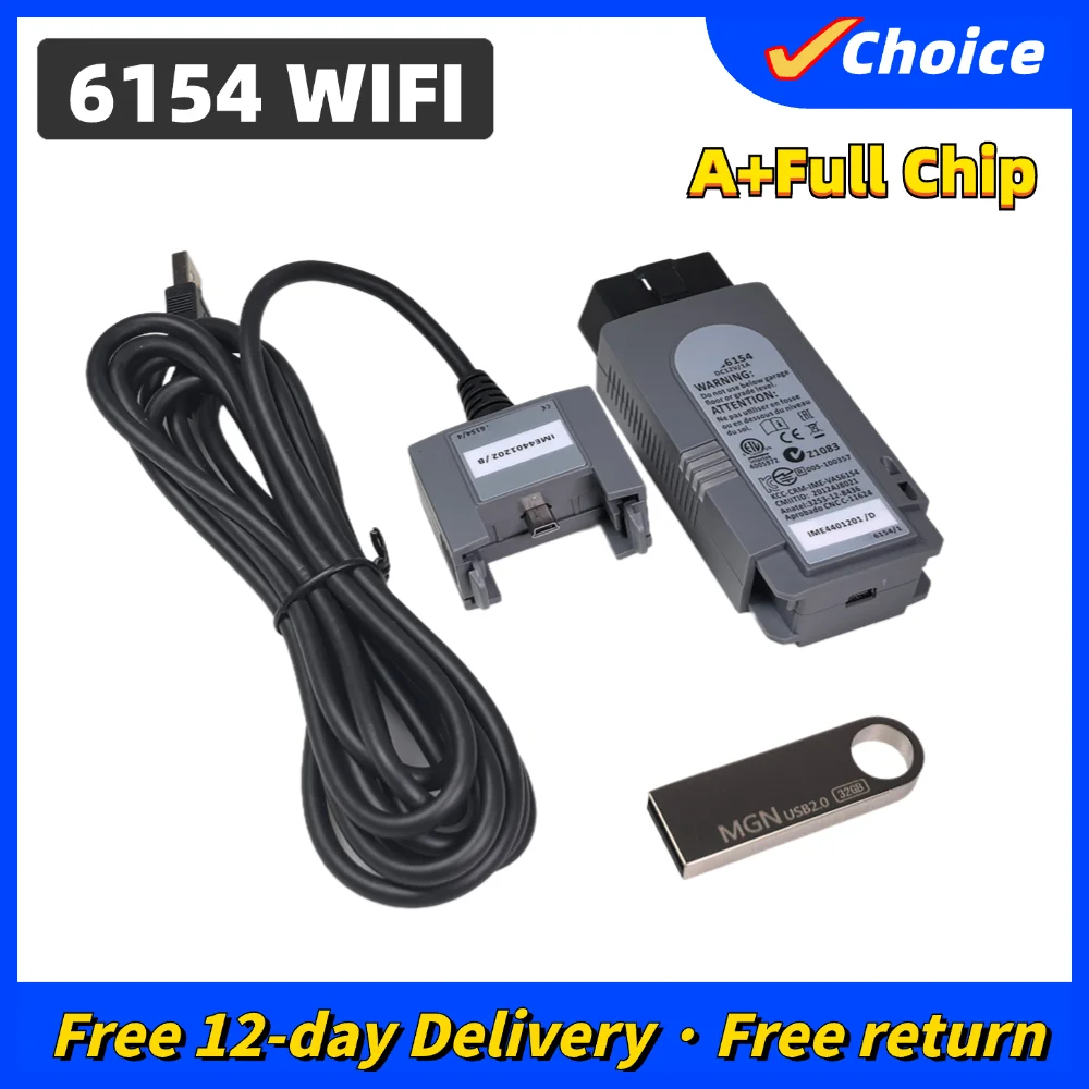 

WiFi 6154A OBD2 диагностический инструмент сканер WIFI 6154 A DOIP крышка функция всех моделей