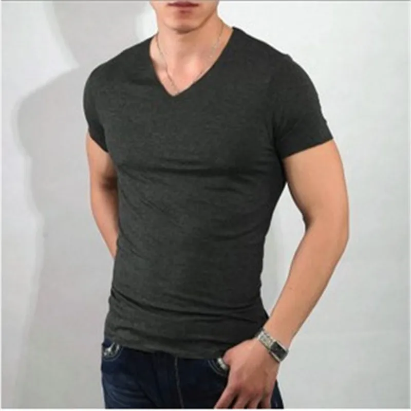

4069-R-Men's short-sleeved t-shirt trend clothes new summer men's half-sleeve shirt