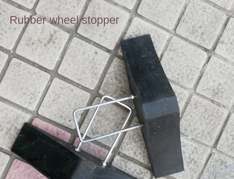 

Scotch Block Portable Rubber Triangle Wood Retainer Wheel Non-Slip Scotch Block Locator Rubber Blocking Wheel Device