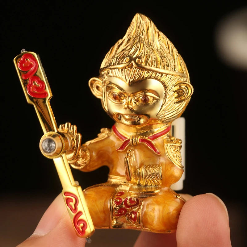 Фигурные украшения Monkey King Wukong автомобильный Кондиционер зажим для