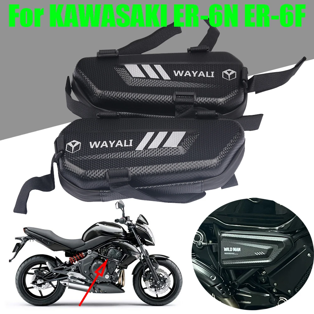 

Motorcycle Bag Storage Bag Tool Bag Waterproof Triangle Bag Side Bags Package For KAWASAKI ER6N ER 6N ER6F ER 6F Accessories