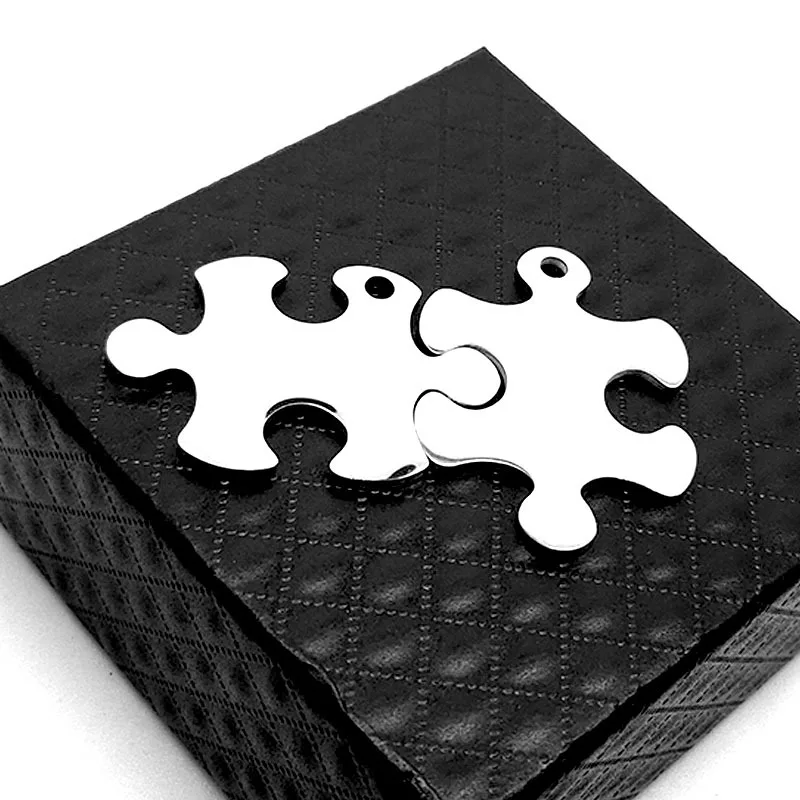 5 шт. подвеска-пазл из нержавеющей стали