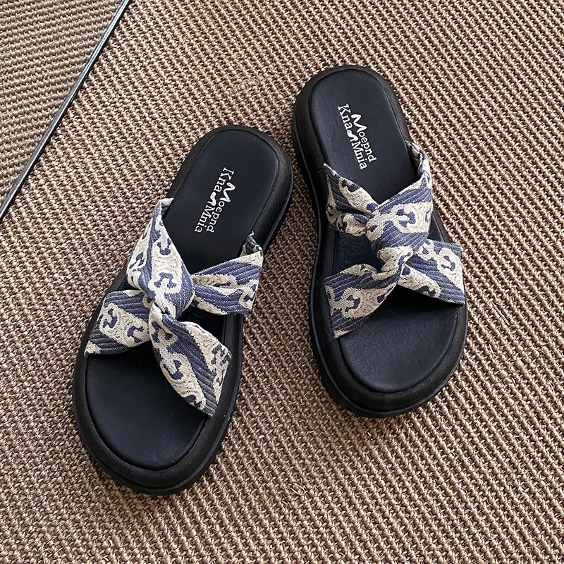2023 Super Hot Outwear Girls' Slippers Bow Style Versatile and Gentle Ladies Style