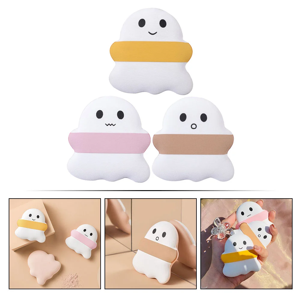 3 шт. призрачная пуховка маленькая губка для блендера макияжа мини-пудра