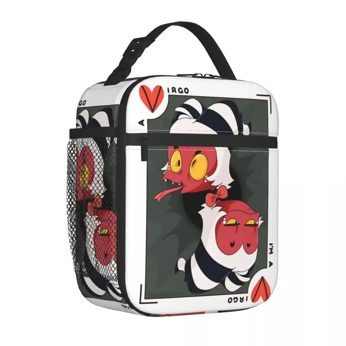 Изолированная сумка для ланча I'm A Virgo Moxxie Helluva-Boss школьная хранения еды