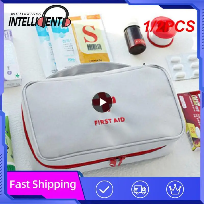

1/2PCS Empty Large First Aid Kits Portable Outdoor Survival Disaster Earthquake Emergency Bags Big Capacity Home/Car