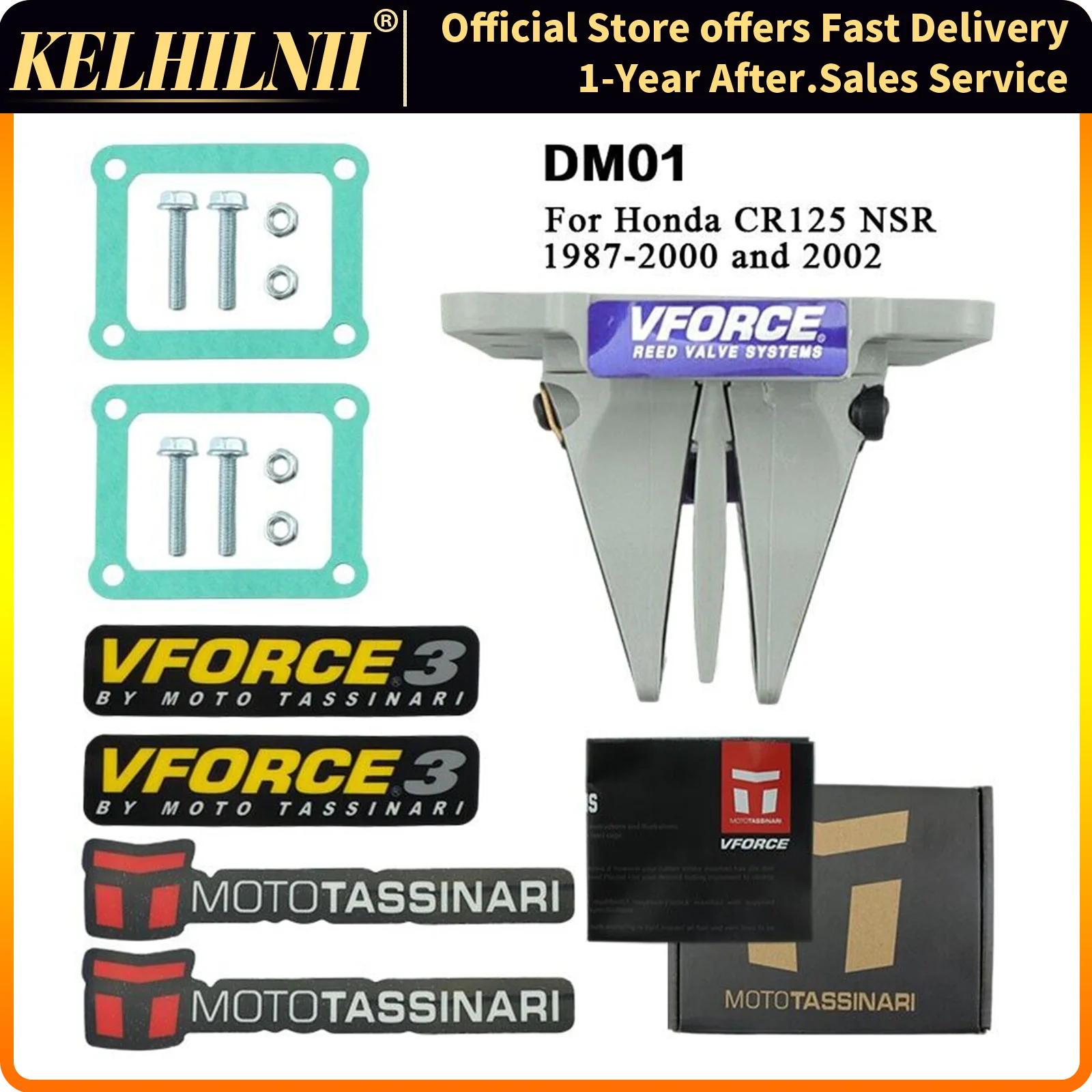 Honda Cr125R Nsr125 Герконовый Клапан 1987-2002 V-Force Delta 2 Пластиковая Впускная Крышка Из