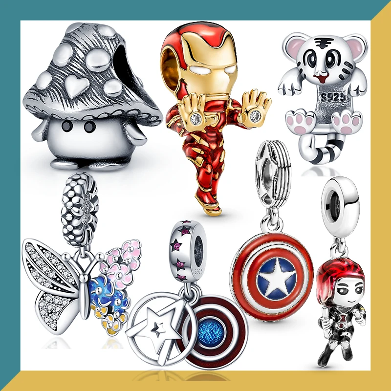 

Лидер продаж, трендовые подвески для гитары из стерлингового серебра 925 пробы, подходят для оригинального браслета Pandora, подвеска, ожерелье, ...