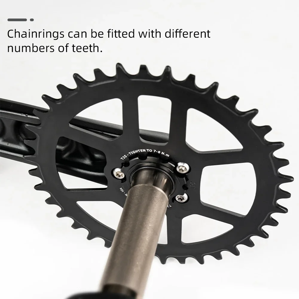 SENICX FM3 MTB усиленный шатун горный велосипед цепная ось 24 мм 170 одна звезда 34T для