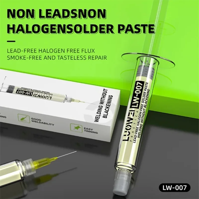 LUOWEI LW-007 Lead-без галогена-free сварочный флюс для зеркального ремонта некоррозионное