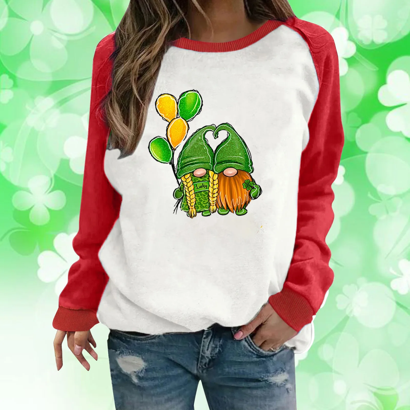 

Olive Color Sweater Womens Casual Long Sleeve Crew Neck Printed Pullover Hoodless Sweatshirts Fit Blouse Knitted Hoodies Women