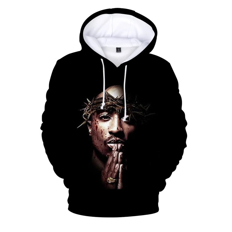 

New Rapper Tupac 2pac Hoodies Streetwear Boys/Girls Clothes Kids Classic 2pac Hoodie Sweatshirt Men Women Music fans Sweatshirt