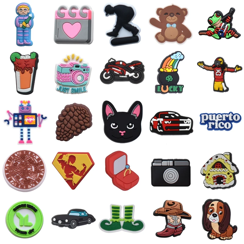 

Para Pins Shoes Accessories Wholesale Bulk Kids Men Boy Decorations for Crocs Gifts Women Charm Shoe Charms Girl Set Jeans Packs