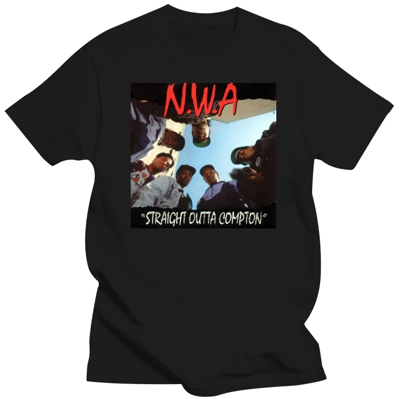 Nwa (N W A ) Футболка Straight Outta Compton Мужская футболка в стиле хип-хоп рэп подарок