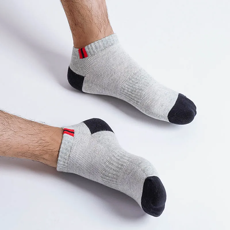 

Хлопковые спортивные носки, мужские компрессионные короткие носки до щиколотки, впитывающие пот
