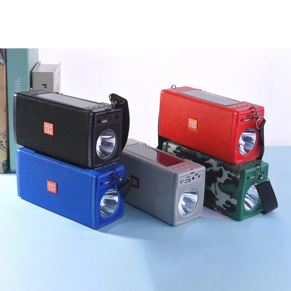 MD-TG188 наружное радио FM с солнечной перезаряжаемой фонариком, беспроводной Bluetooth-динамик, портативная Подключаемая карта