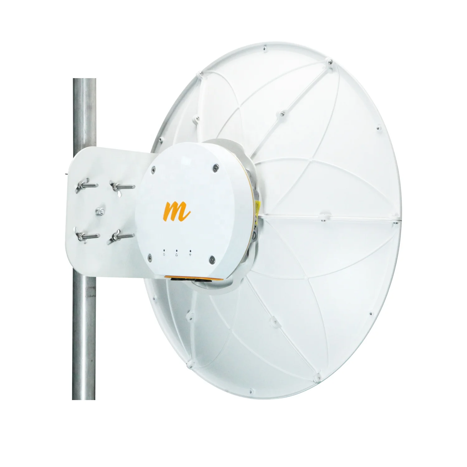 

10.7-11.7 GHz 0.6M 2 Ft High Gain Parabolic microwave antenna, Dual Polarized, for MIMOSA B11 and Ubiquiti Airfiber cambium
