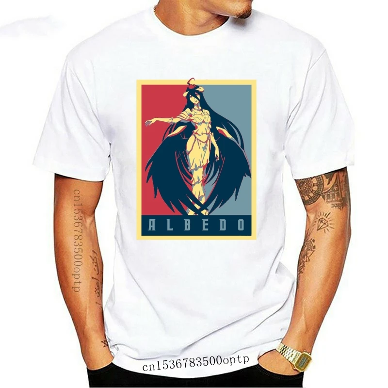 

New Men tshirt Overlord Albedo Political Anime Shirt Overlord Anime T Shirt women T-Shirt tees top