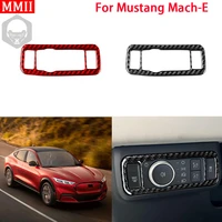 rrx for ford mustang mach e mach e 2021 2022 carbon fiber interior headlight switch decoration cover trim sticker car accessory