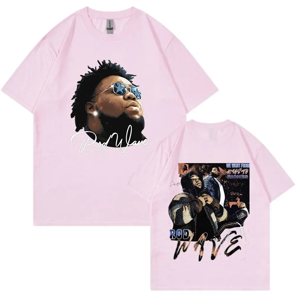 Футболка Мужская/женская с принтом рэпера и волны 100% хлопок