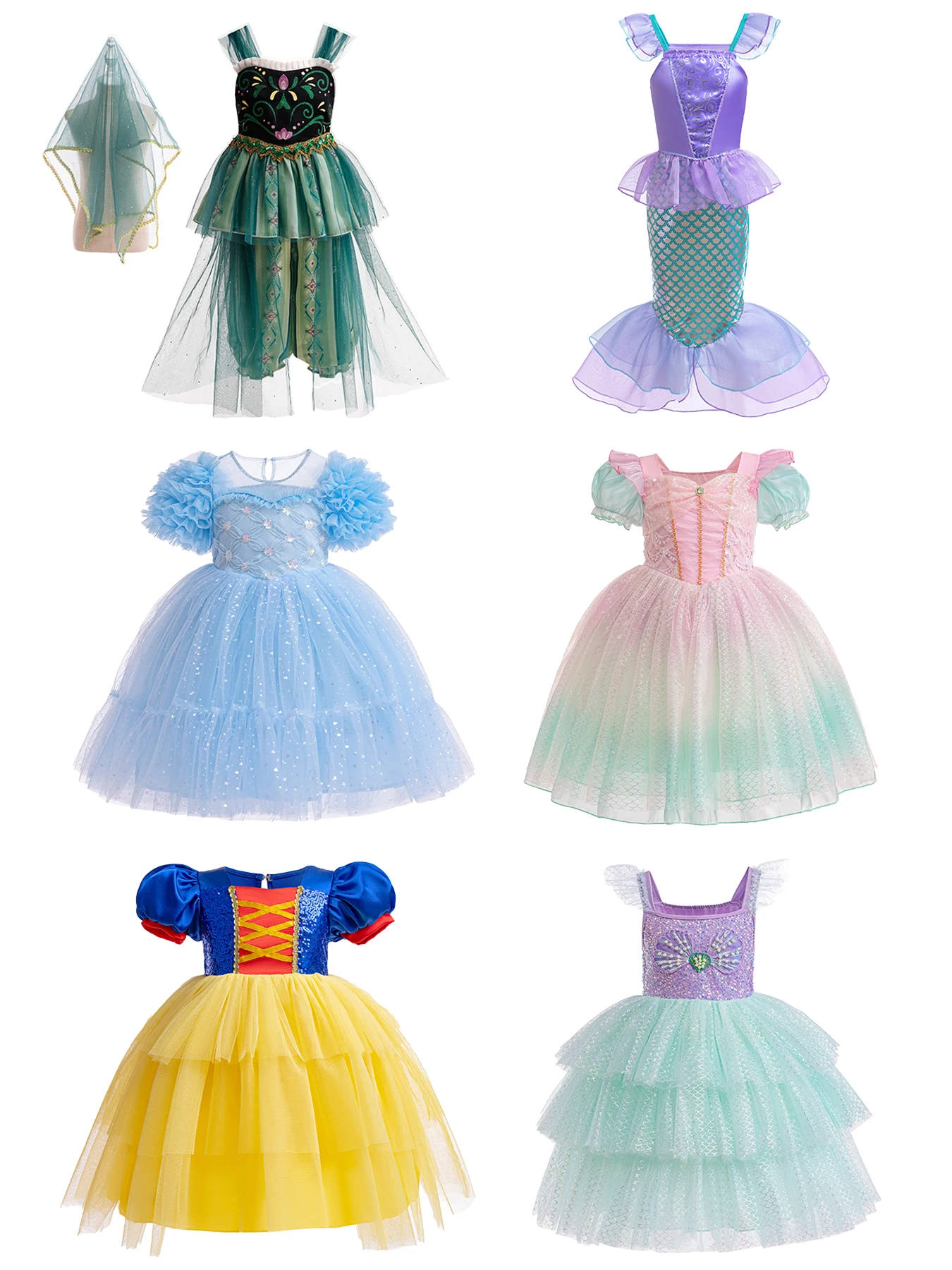 Платье Принцессы Для Девочек. Элегантное Праздничное Из Тюлевой Юбки. Идеально